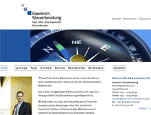 Tablet Screenshot of daemrich-steuerberatung.de